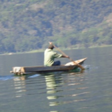 Fisherman along Lake Atitlan